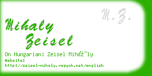 mihaly zeisel business card